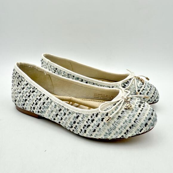 Sam Edelman Kids Felicia Ballet Flats US 2 M EU 33.5 Taupe Vegan Leather NIB - Picture 5 of 12